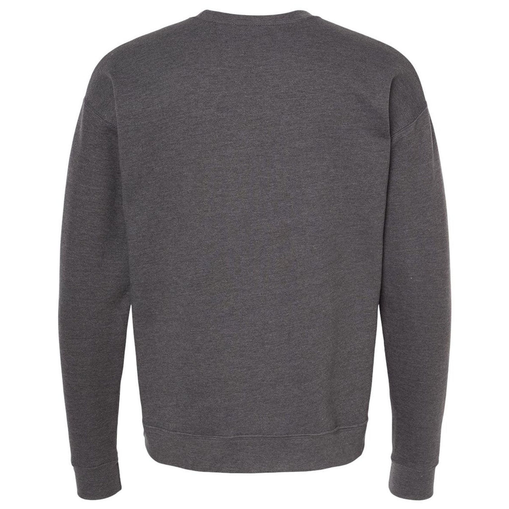 Tultex Unisex Heather Charcoal Fleece Crewneck Sweatshirt