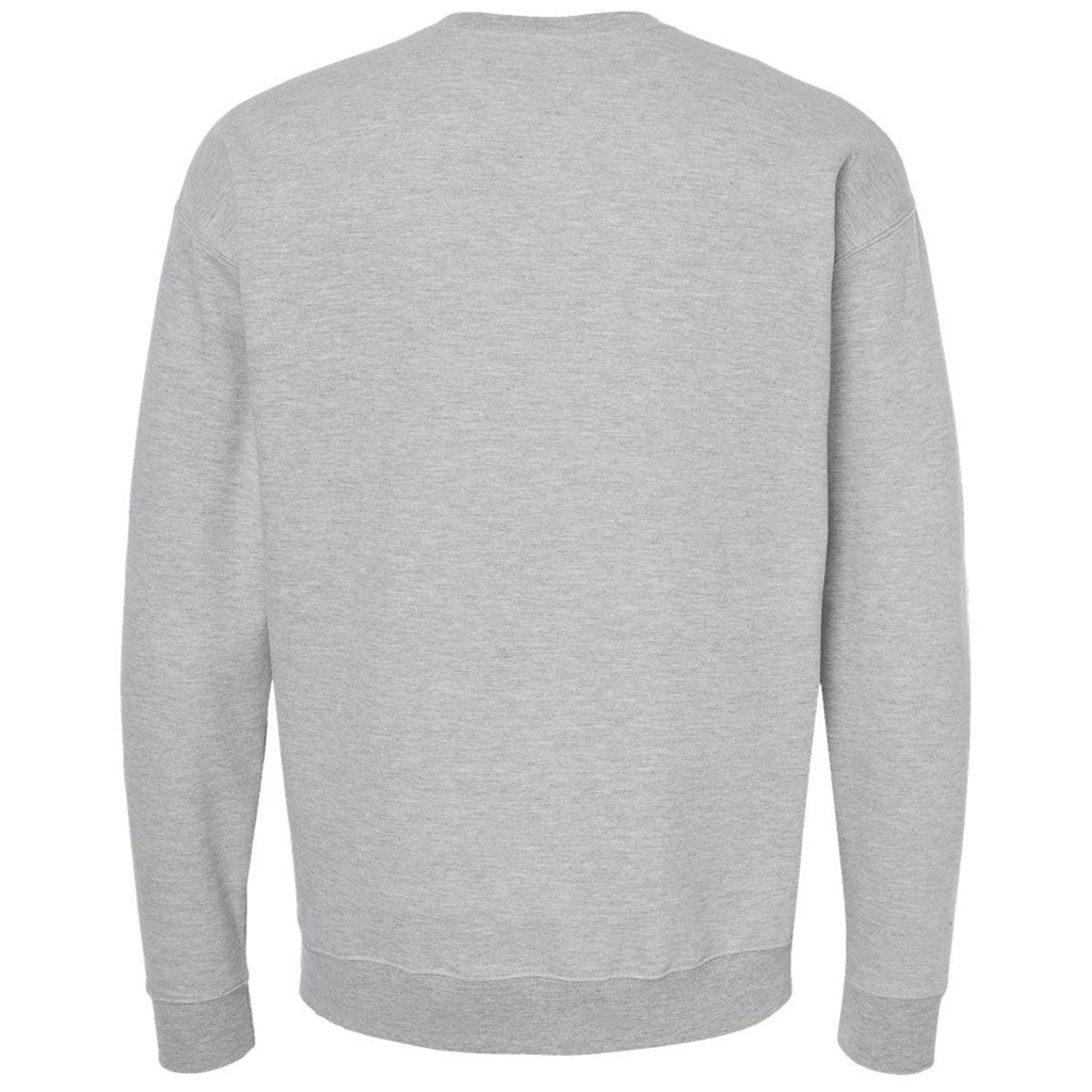 Tultex Unisex Heather Grey Fleece Crewneck Sweatshirt