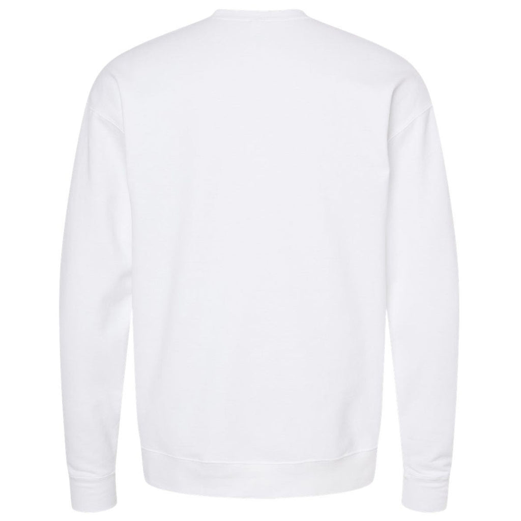 Tultex Unisex White Fleece Crewneck Sweatshirt