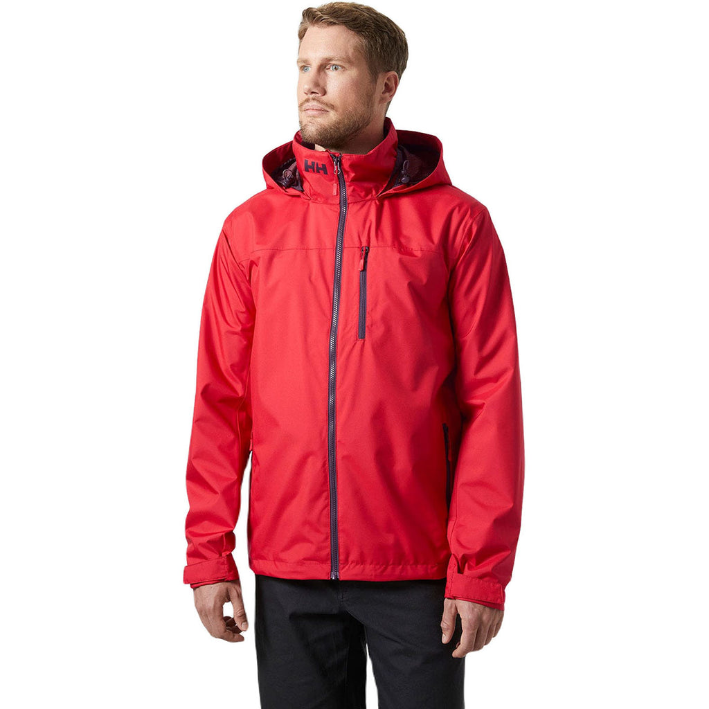 Helly Hansen Men's Red Crew Hooded Jacket 2.0