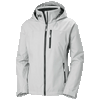 Helly Hansen Women's Grey Fog Crew Hooded Midlayer Jacket 2.0