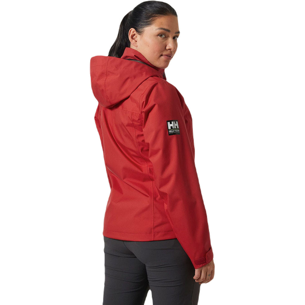Helly Hansen Women's Red Crew Hooded Jacket 2.0