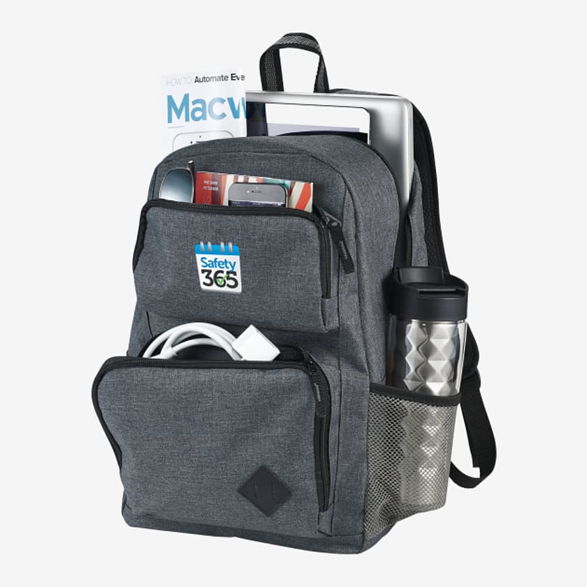 48-Hour Leed's Charcoal Graphite Deluxe 15" Computer Backpack