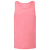 Bella + Canvas Unisex Neon Pink Heather CVC Tank