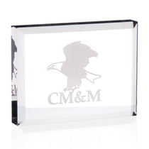 JAFFA Clear Crystal Paperweight