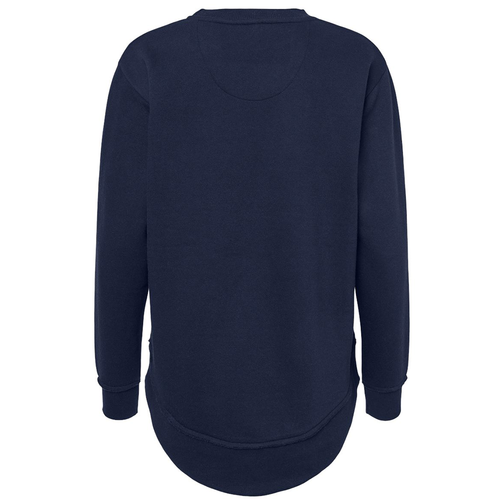 LAT Women's Navy Weekend Fleece Crewneck Sweatshirt