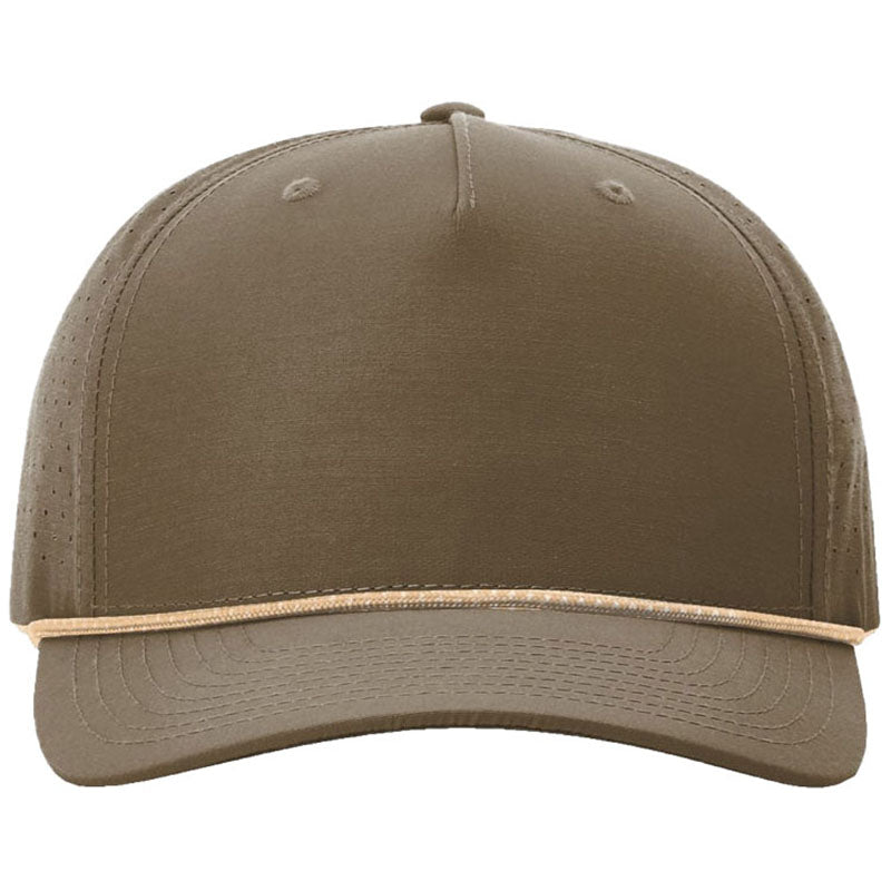 Richardson Dark Loden/Tannin Grey Laser Perf Performance Rope Cap