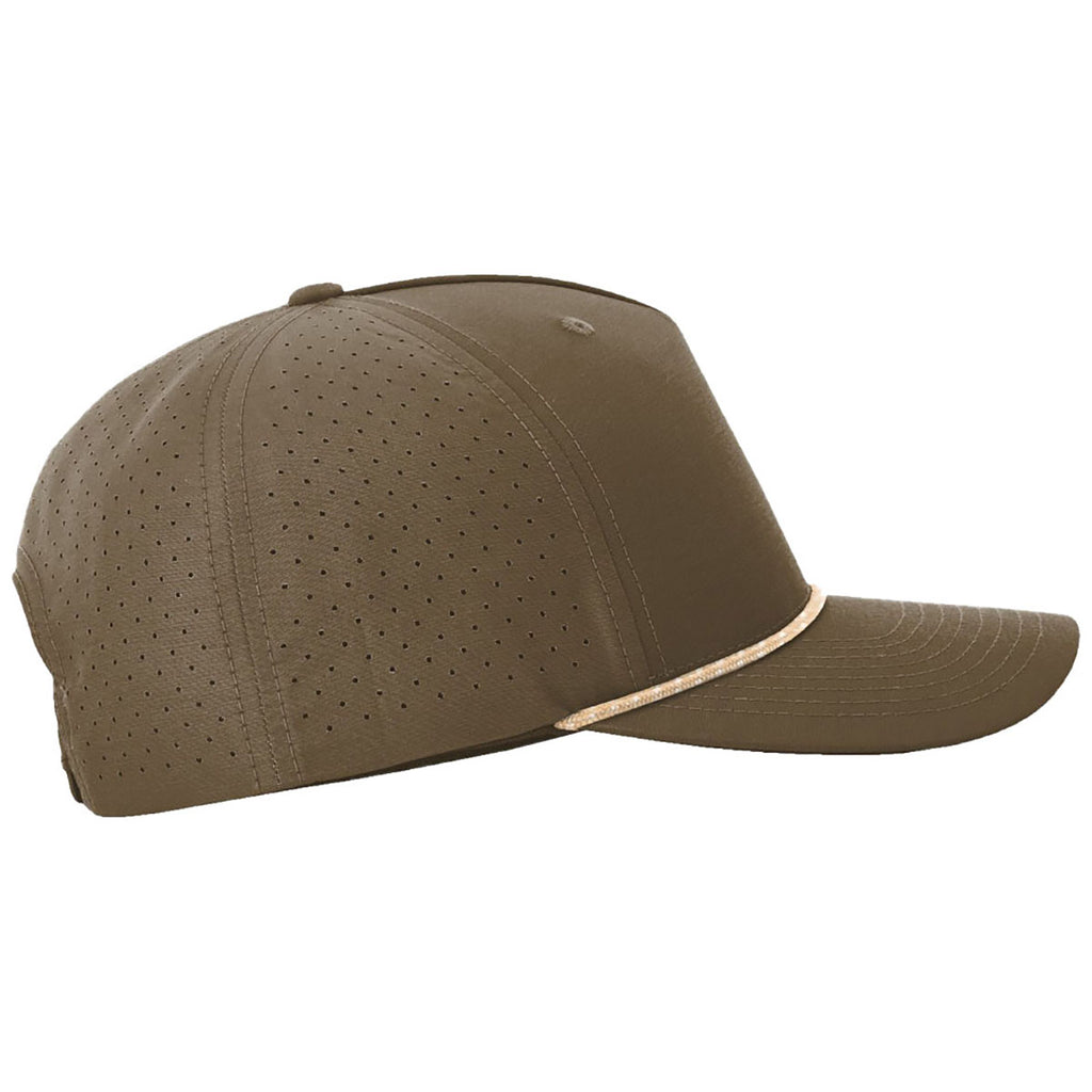 Richardson Dark Loden/Tannin Grey Laser Perf Performance Rope Cap
