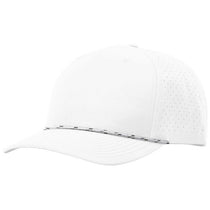 Richardson White/White Black Laser Perf Performance Rope Cap