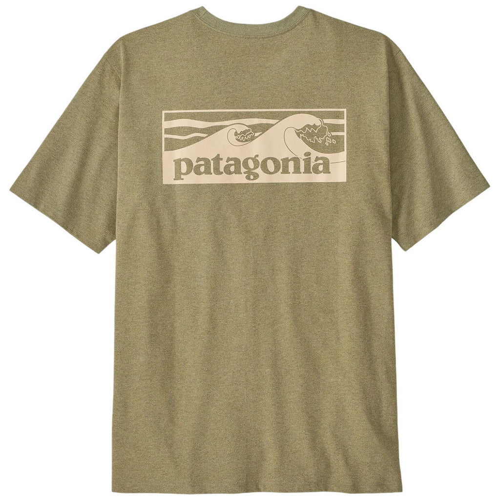 Patagonia Men's Gumtree Green Boardshort Logo Pocket Responsibili-Tee