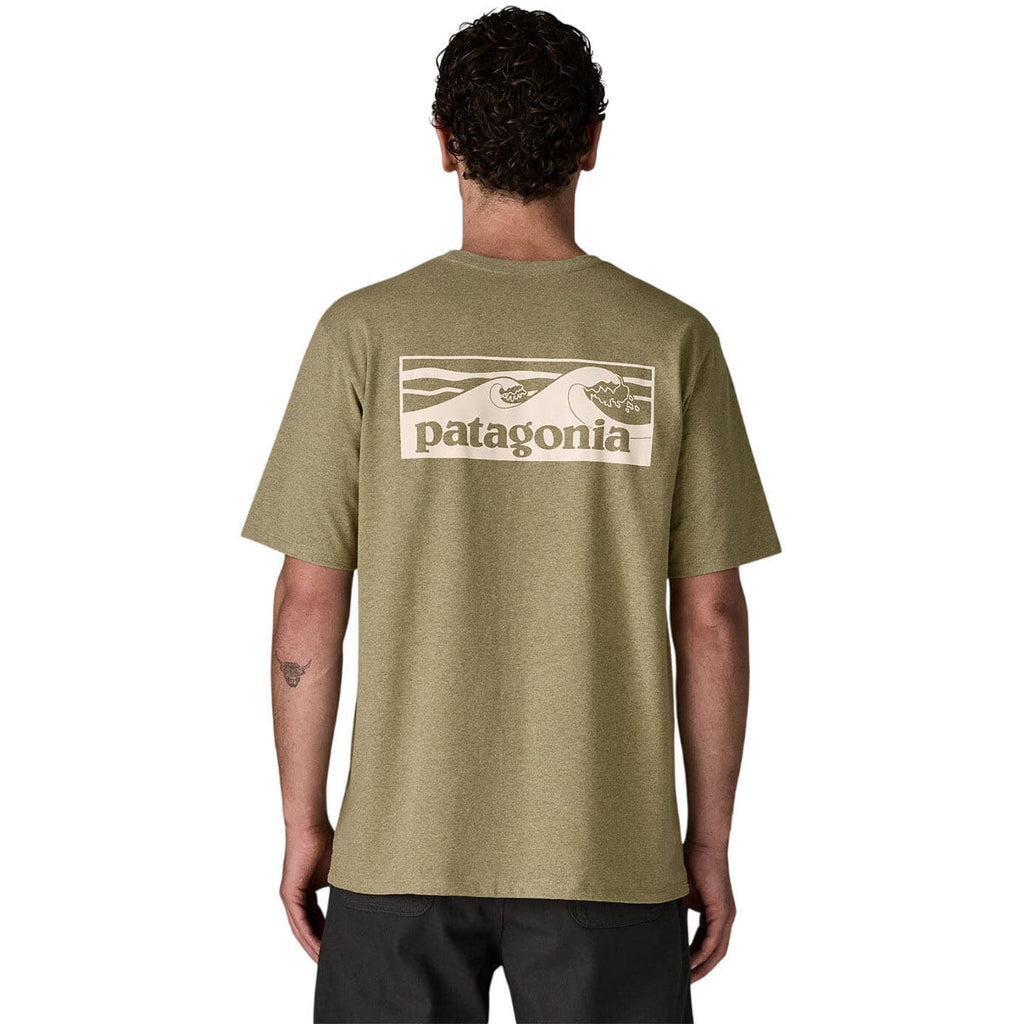 Patagonia Men's Gumtree Green Boardshort Logo Pocket Responsibili-Tee