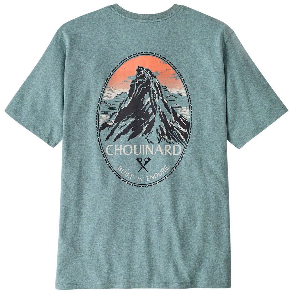 Patagonia Men's Blue Sage Chouinard Crest Pocket Responsibili-Tee