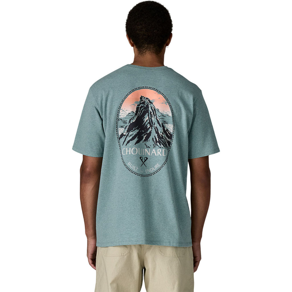 Patagonia Men's Blue Sage Chouinard Crest Pocket Responsibili-Tee