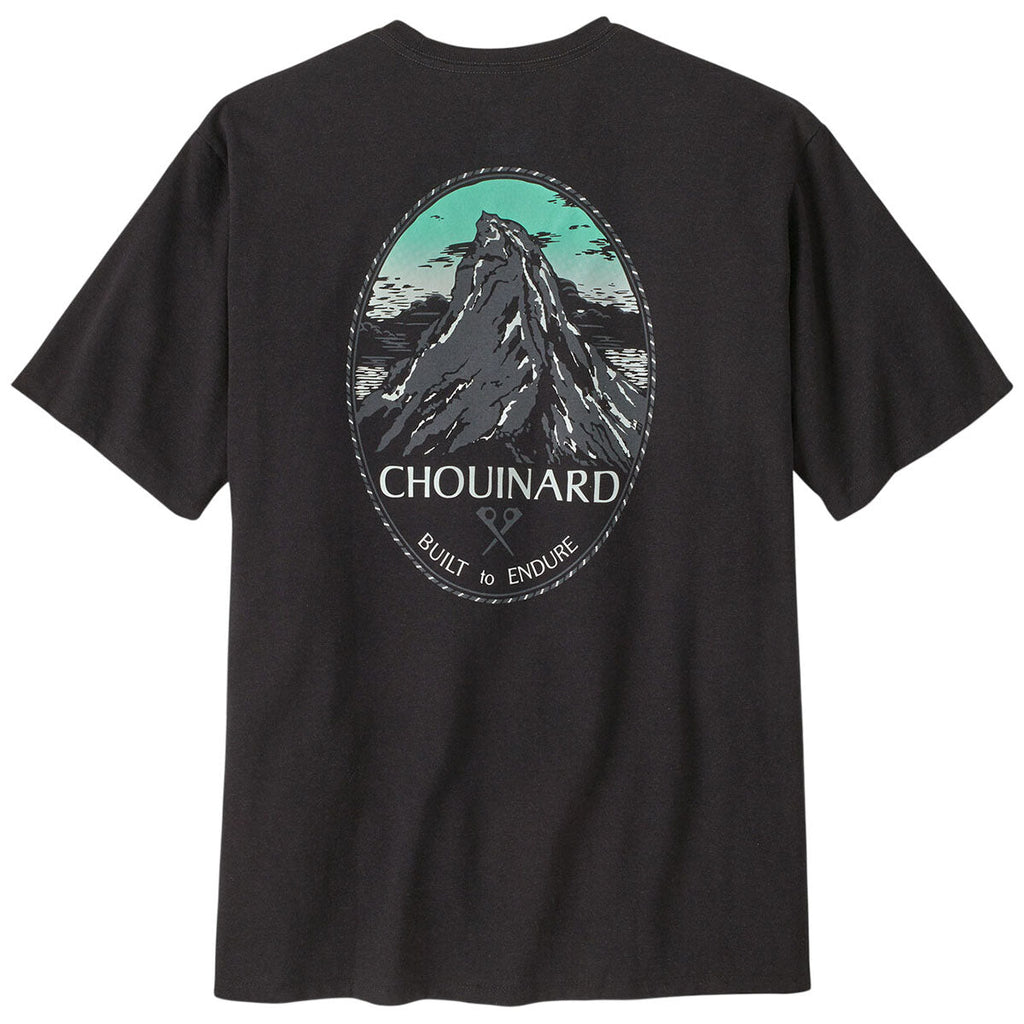 Patagonia Men's Ink Black Chouinard Crest Pocket Responsibili-Tee