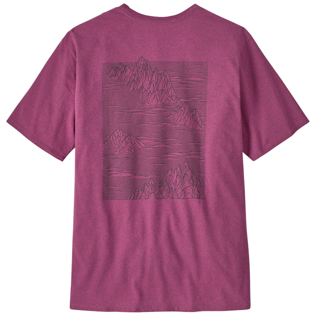 Patagonia Men's Faded Magenta Strataspire Responsibili-Tee