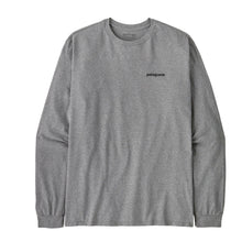 Patagonia Men's Gravel Heather Long-Sleeved P-6 Logo Responsibili-Tee