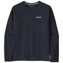 Patagonia Men's New Navy Long-Sleeved P-6 Logo Responsibili-Tee