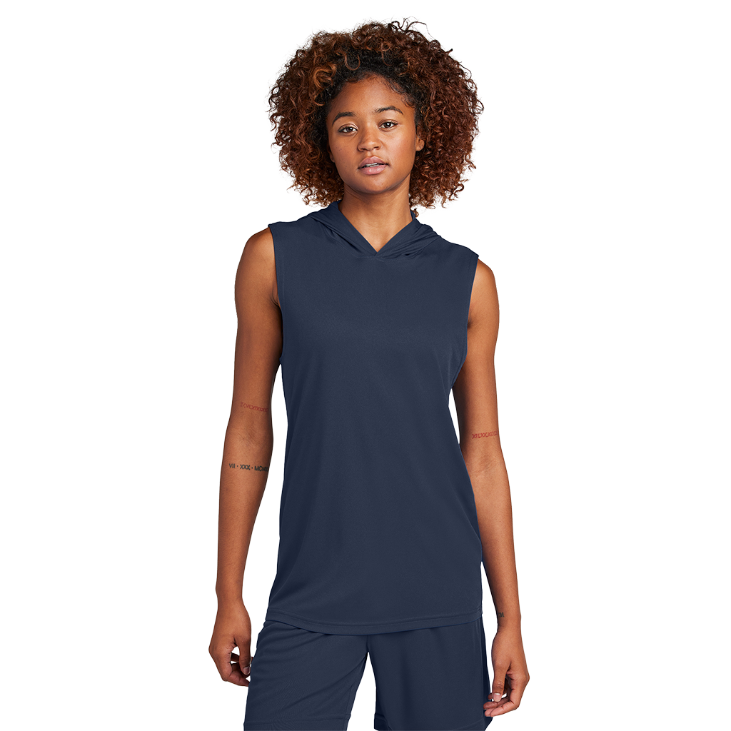Sport-Tek True Navy Competitor Sleeveless Hoodie