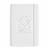 48-Hour Moleskine White Hard Cover Ruled Medium Notebook (4.5