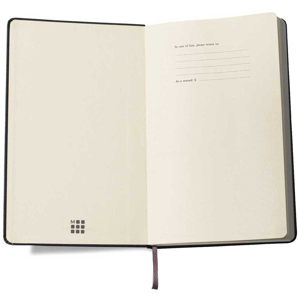48-Hour Moleskine Black Hard Cover Ruled Large Notebook (5" x 8.25")