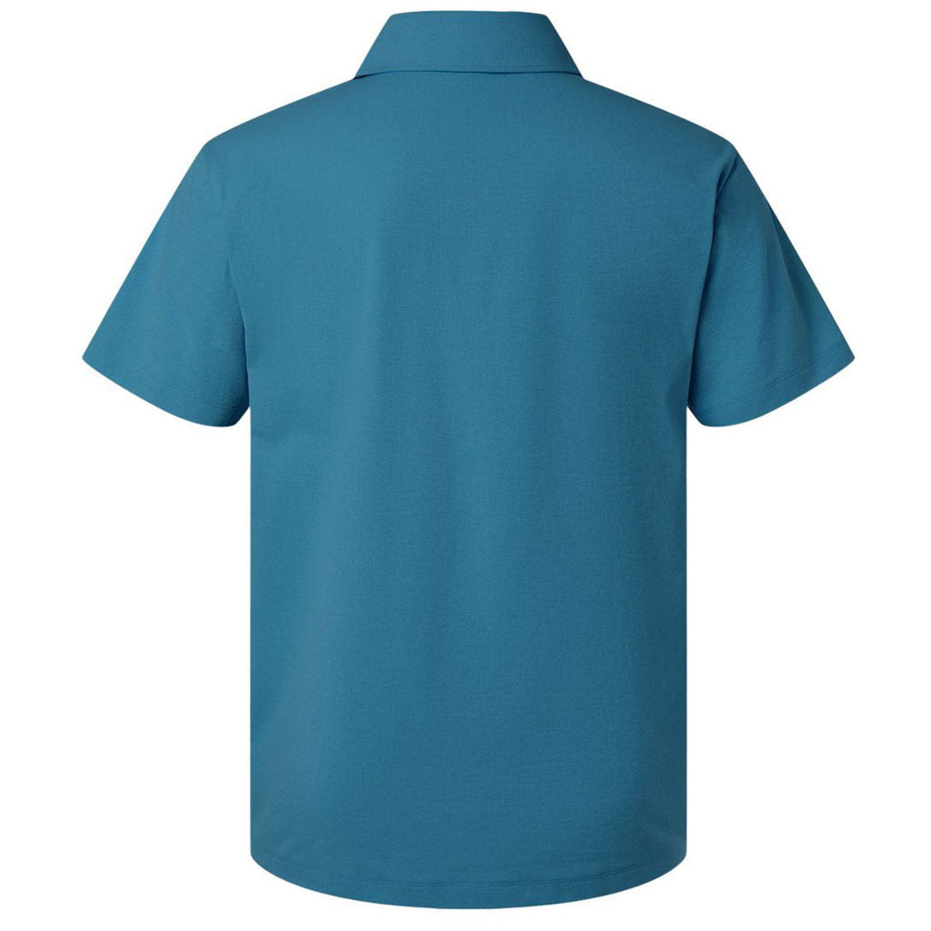 AllPro Men's Pacific Blue Pro-Flex Sorona Polo
