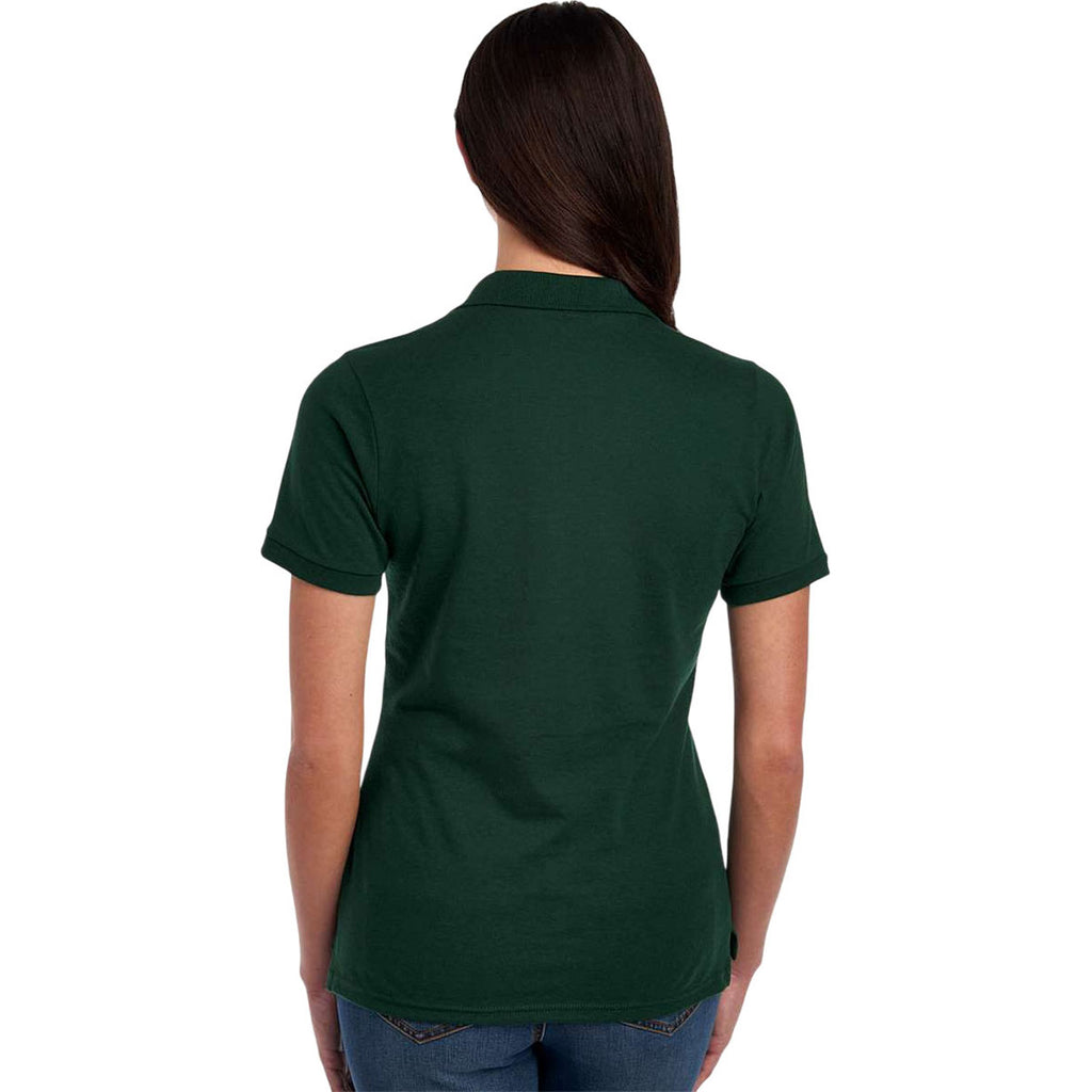 Jerzees Women's Forest Green Dri-Power Polo