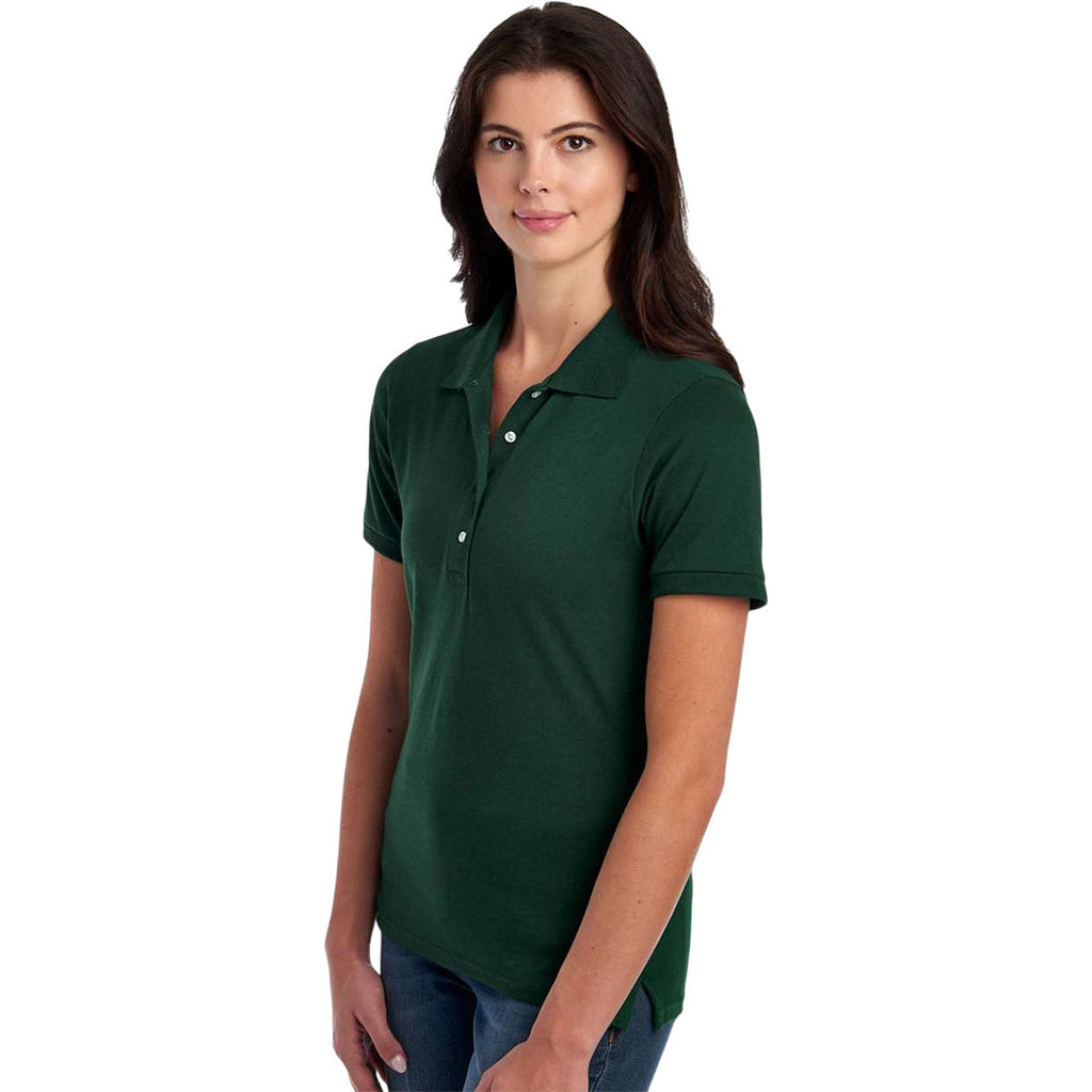 Jerzees Women's Forest Green Dri-Power Polo