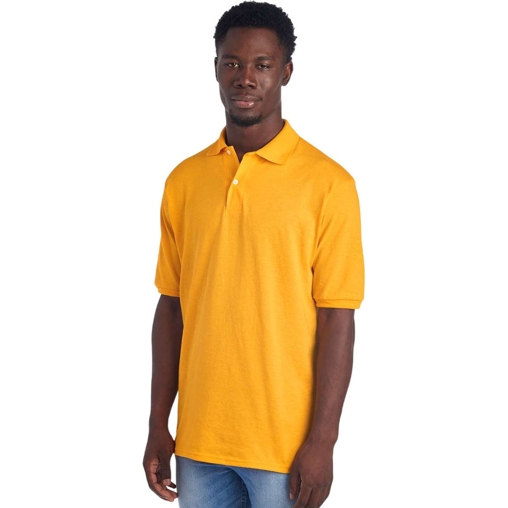 Jerzees Men's Gold Dri-Power Polo