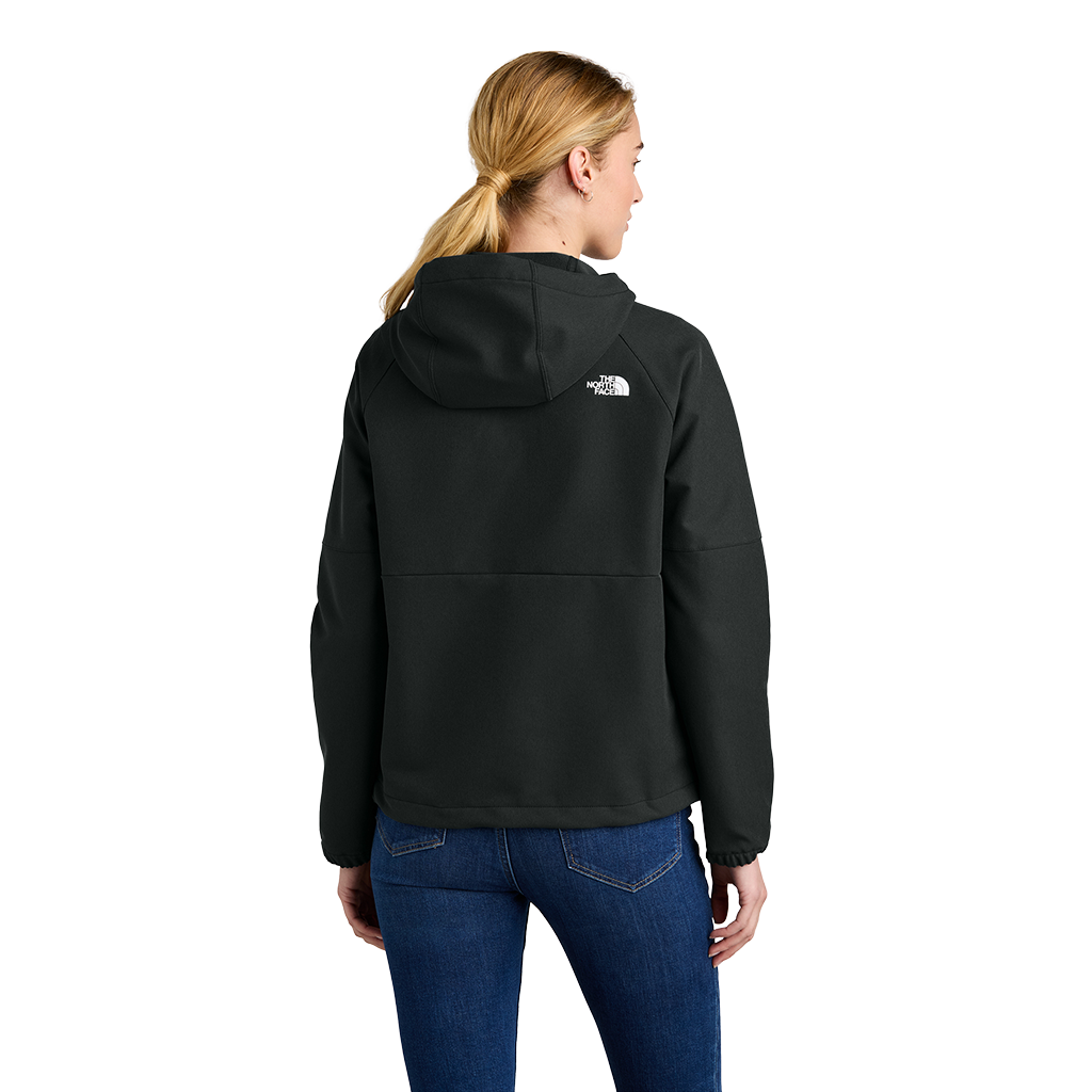 The North Face Women'sTNF Black Heather Barr Lake Hooded Soft Shell Jacket