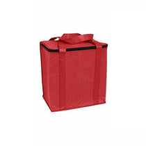 48-Hour Koozie Red Zippered Insulated Grocery Tote