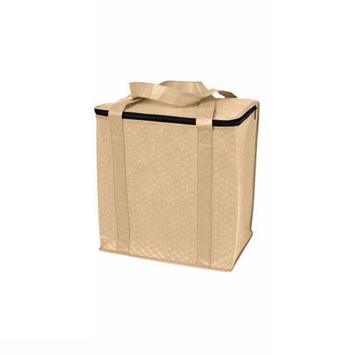 48-Hour Koozie Tan Zippered Insulated Grocery Tote