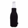 Koozie Black Zip-Up Bottle Kooler with Opener