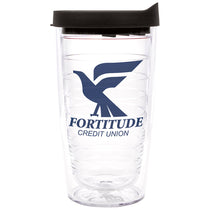 48-Hour Tervis Clear Tumbler with Black Lid Classic Tumbler 16 oz. - Printed