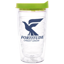48-Hour Tervis Clear Tumbler with Lime Green Lid Classic Tumbler 16 oz. - Printed