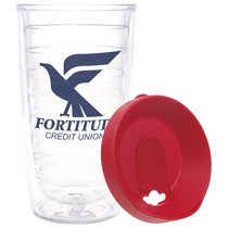 48-Hour Tervis Clear Tumbler with Red Lid Classic Tumbler 16 oz. - Printed
