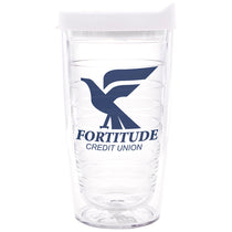 48-Hour Tervis Clear Tumbler with White Lid Classic Tumbler 16 oz. - Printed