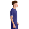 Sport-Tek Unisex Purple/White Club Short Sleeve Crew