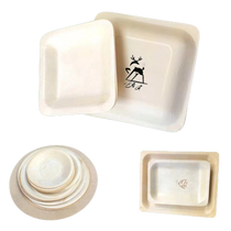 iPromotionPro Wooden Disposable Cake Plate