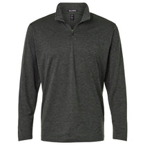 AllPro Men's Black Melange Pro-Lock Performance Melange Quarter-Zip Pullover