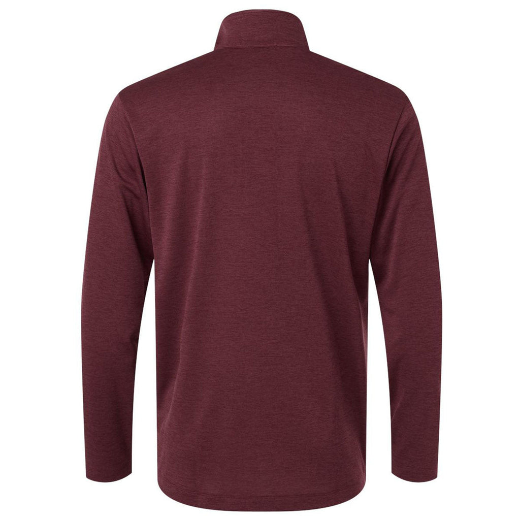 AllPro Men's Maroon Melange Pro-Lock Performance Melange Quarter-Zip Pullover