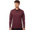 AllPro Men's Maroon Melange Pro-Lock Performance Melange Quarter-Zip Pullover