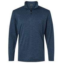 AllPro Men's Navy Melange Pro-Lock Performance Melange Quarter-Zip Pullover