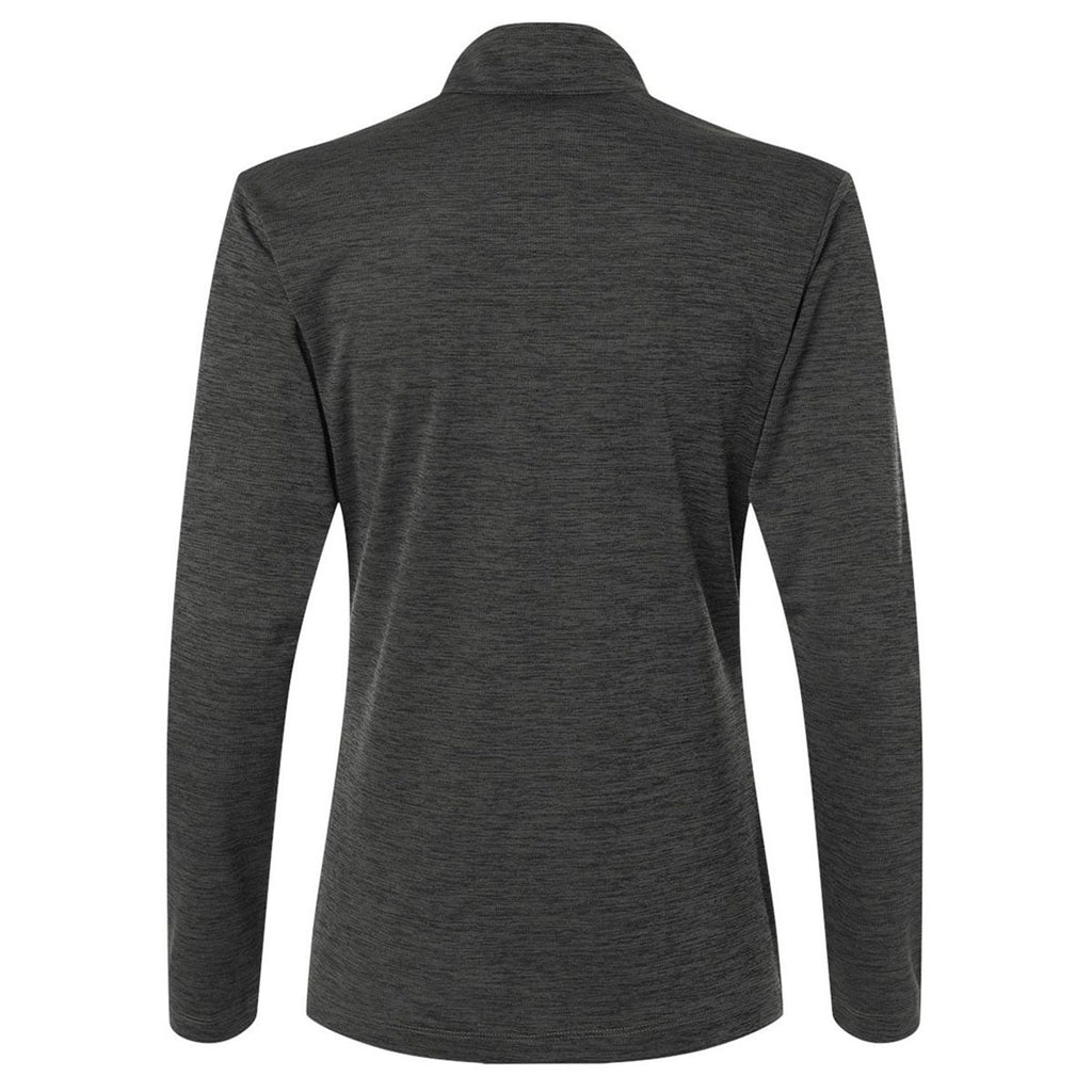 AllPro Women's Black Melange Pro-Lock Performance Melange Quarter-Zip Pullover