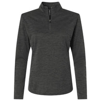AllPro Women's Black Melange Pro-Lock Performance Melange Quarter-Zip Pullover