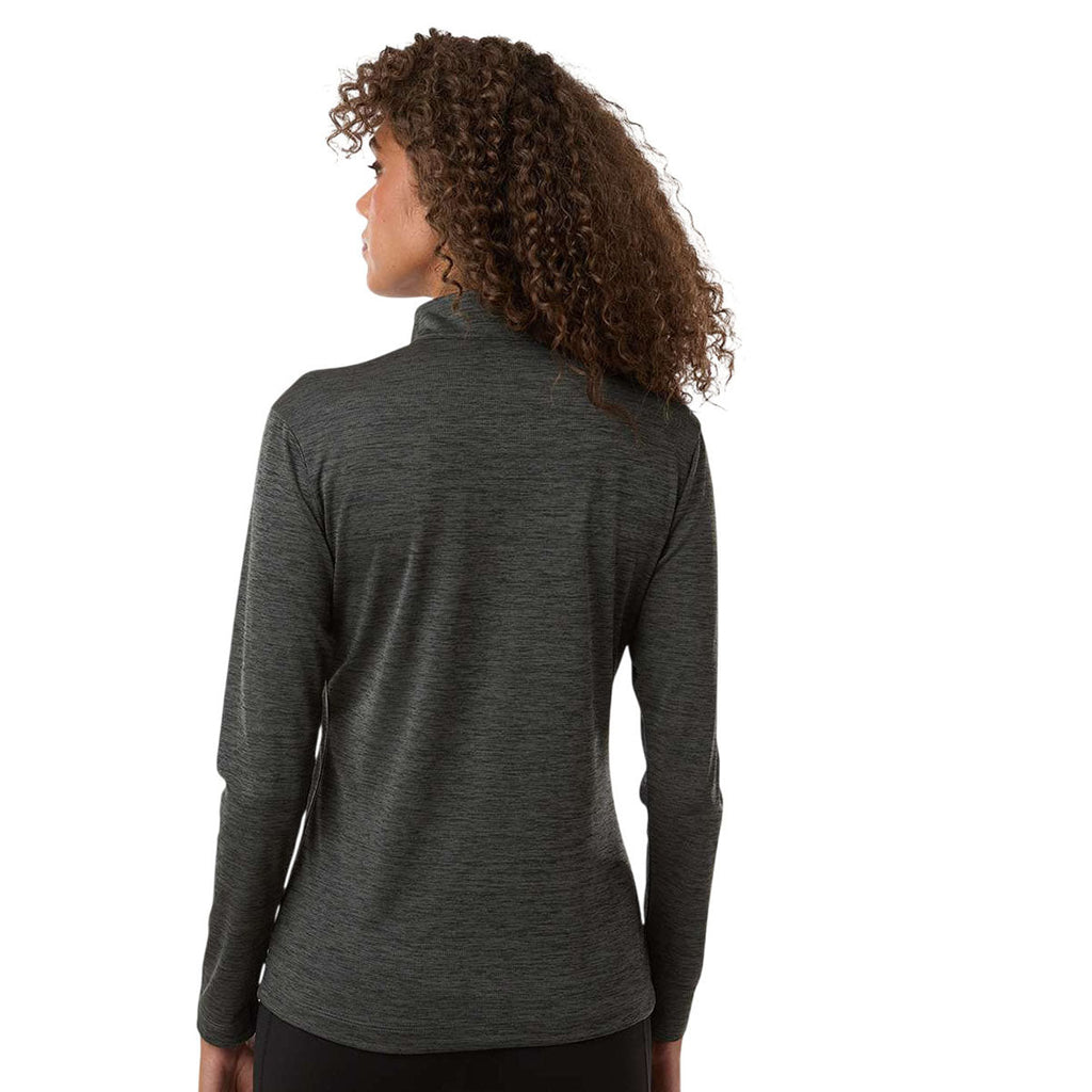 AllPro Women's Black Melange Pro-Lock Performance Melange Quarter-Zip Pullover