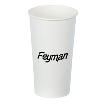 iPromotionPro White 16oz Disposable Insulated Paper Cup