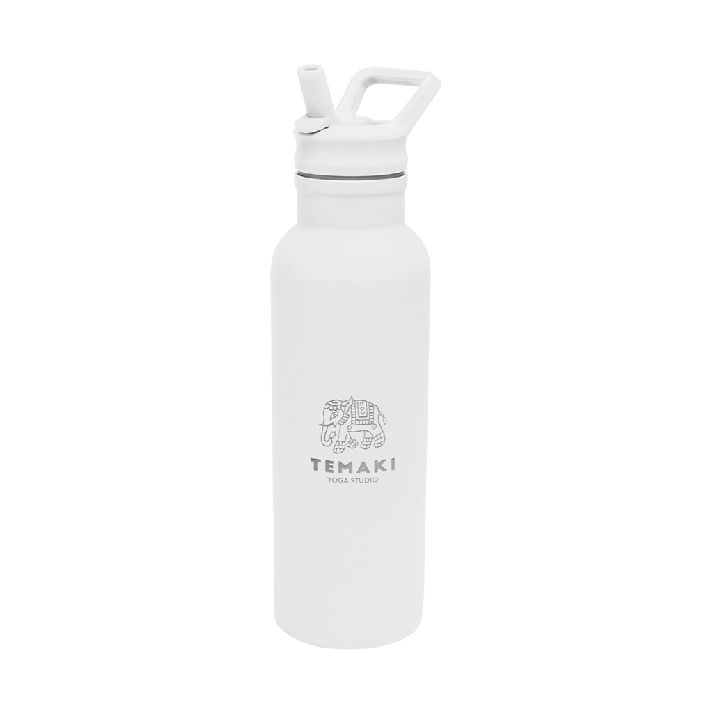 Hit White 17 Oz. Hailey Recycled Stainless Steel Bottle