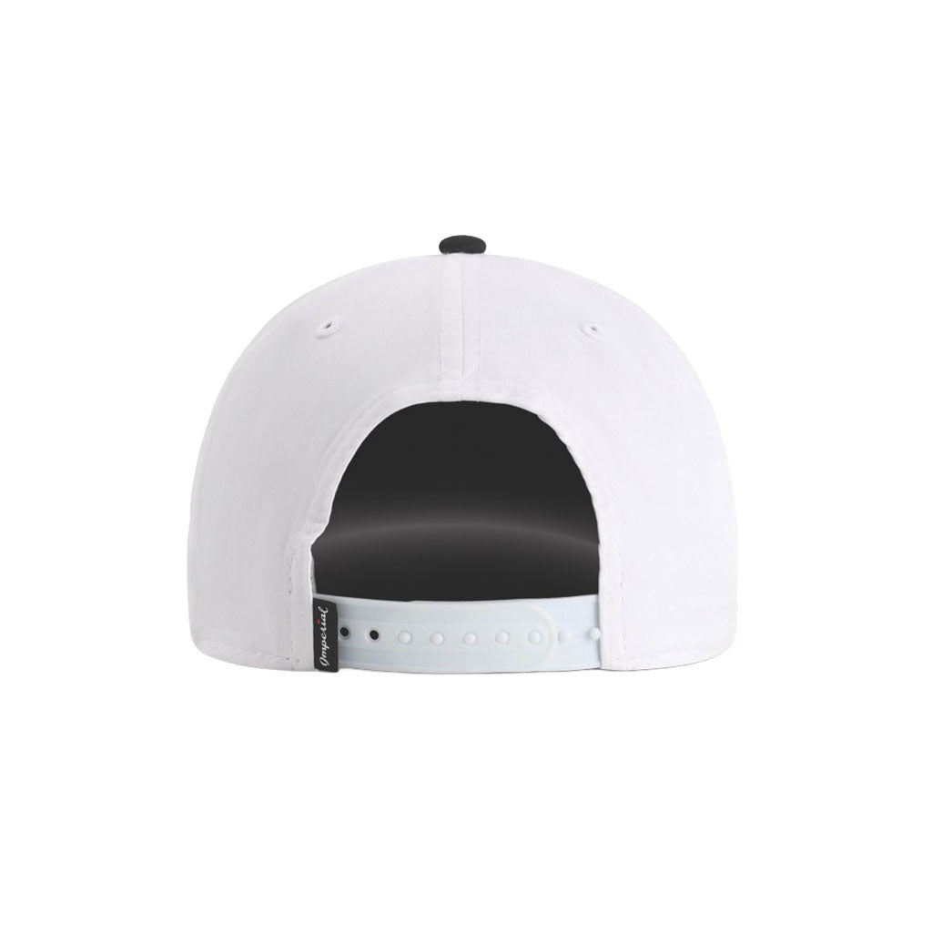 Imperial White/Black Performance Snapback Hat