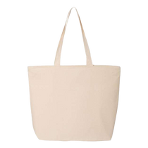 Q-Tees Natural 25L Zippered Tote