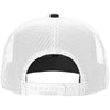 Richardson Black/White Acrylic-Wool Blend Flatbill Trucker